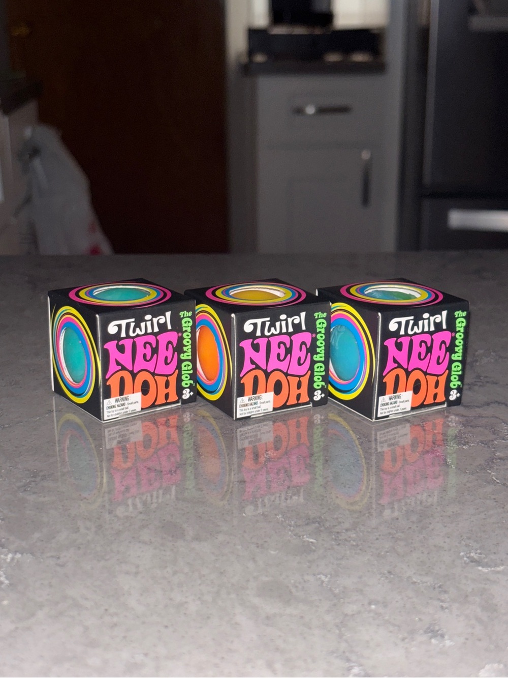 3 NWT Schylling Twirl NeeDoh Groovy Globs